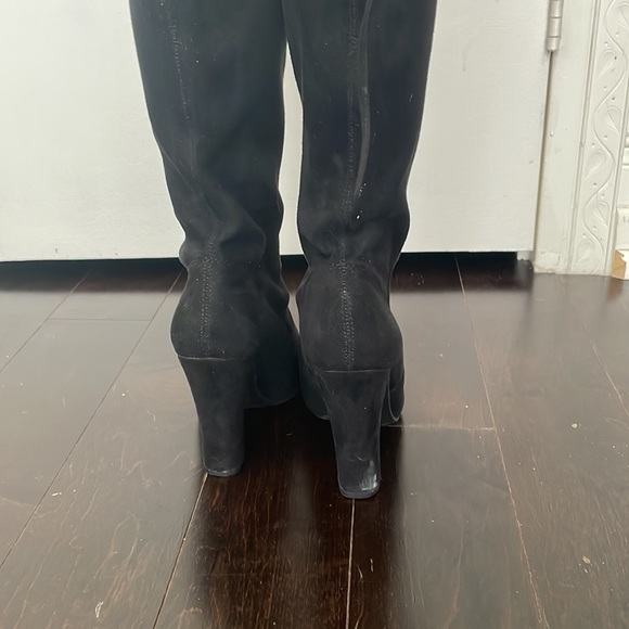 Steve Madden black suede over the knee boot size 7 - Picture 3 of 10